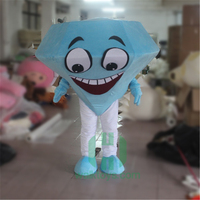 Costume de diamant gonflable géant pour la marche, le cosplay, la promotion, les costumes de mascotte de diamant portables pour les entreprises