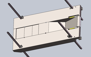 Een platbodembootgraafmachine werkt op de boei. - Product Image 6