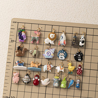 Hongtong AC-390 Novedad: Encantadores dijes de animales (conejo, cerdo) de moda y delicados, ¡gran éxito de ventas! Ideales para la creación de collares DIY.