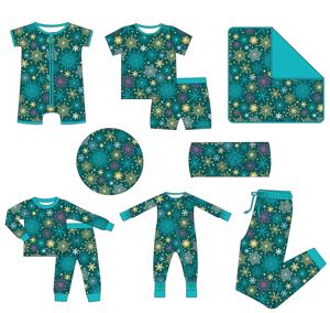 좋은 품질 유아 의류 2 조각 아기 옷 세트 Weibi 아기 장난 꾸러기 짧은 바지 세트 크리스마스의 부드러운 아기 잠옷 - Product Image 1