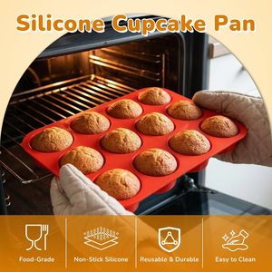 Heat Resistant Silicone Bread Loaf Pans for <b>Microwave</b> Oven Baking Cake Toast Mousse Mould <b>Red</b> - Product Image 2