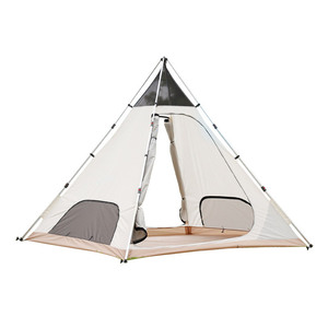 Tente de camping de luxe pour l'extérieur, type pyramide, double couche, style Indian Peak, imperméable et anti-UV - Product Image 1