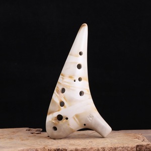Ocarina de cerámica ahumada de 12 agujeros, tipo Alto C, instrumento de viento tradicional portátil, instrumento musical nacional para la enseñanza de música. - Product Image 4
