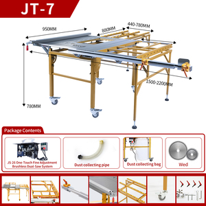 Scie à table coulissante miniature <span class=keywords><strong>JT</strong></span>-<span class=keywords><strong>7B</strong></span>, machines de découpe du bois, Mquinas De Corte De Madeira Simples, machines à scier le bois - Product Image 2