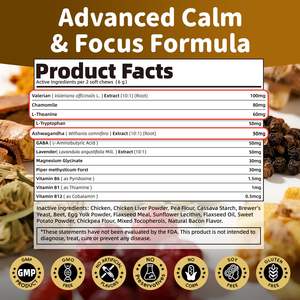 Masticables Calmantes de Acción Rápida <span class=keywords><strong>para</strong></span> la Fobia al Ruido - Alivio Rápido de la Ansiedad por Fuegos Artificiales y Truenos - Product Image 4