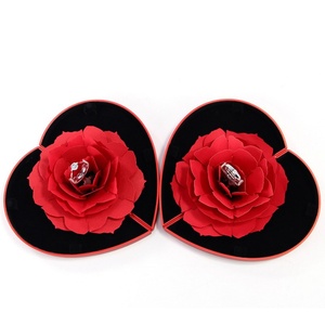Boîte à bijoux créative, cadeau populaire, boîte à bague rose pour déclaration d'amour, série Forêt, pour demande en mariage, bague diamant, Noël - Product Image 6