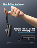 Batería Externa USB-C Mini Plug-in de 10000 mAh de Alta Capacidad, Diseño Ultracompacto, Carga Rápida de 22.5W, Sin Cables