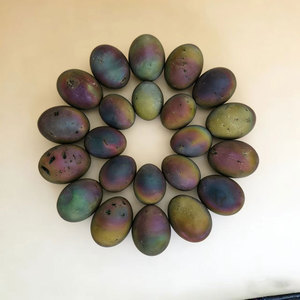 Œuf en sphalerite arc-en-ciel poli de haute qualité, ornement en cristal, sculptures tendance pour la décoration et les cadeaux (vente en gros) - Product Image 2