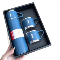 Ensemble de tasses isothermes de style américain, grande capacité, moderne et minimaliste, avec couvercle double usage, en acier inoxydable, idéal pour les fabricants et comme cadeau.