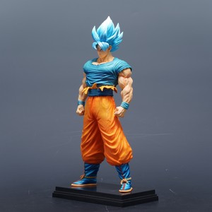 Statue de collection DBZ Goku Super Saiyan Blue avec visages interchangeables, <span class=keywords><strong>tenue</strong></span> détaillée et base de présentation pour collection de fans - Product Image 4