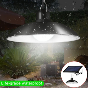 Wholesale Dual-Head Solar Pendant LED Hanging Lamp with <b>Remote</b> <b>Control</b> Indoor/Outdoor Garden Yard Porch Storage Room <b>Smart</b> Home - Product Image 3