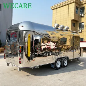 Wecare 550*210*210cm ponsel dapur pizza makanan truk trailer es krim truk sepenuhnya dilengkapi restoran