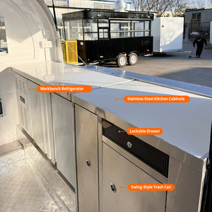 Chariot mobile à boissons en forme de <span class=keywords><strong>bulle</strong></span> ronde pour événements de dégustation de vins, intérieur en acier inoxydable 304, bar portable - Product Image 3