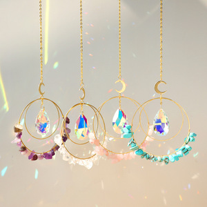 Attrape-soleil en cristal, attrape-soleil en cristaux bruts, améthyste, citrine, quartz rose, Sun Cache - Product Image 5