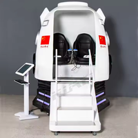 Equipo de entrenamiento de vuelo de realidad virtual 9D, simulador de aeronaves y naves espaciales para juegos de arcade en interiores, para el hogar y guarderías, Metal Friends