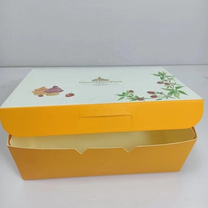 Wholesale Custom Folding Flat Cardboard Luxury Pastry Bread Cake Box