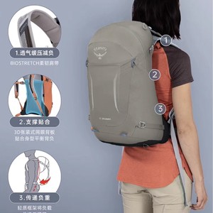 Osprey Hikelite 20 <b>Backpack</b> Lightweight Outdoor Hiking Unisex Orange - Product Image 4