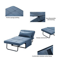 Fauteuil-lit convertible Baihai, pouf pliant, canapé inclinable