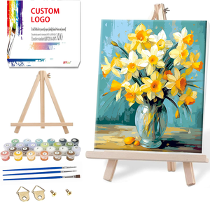 Vente en gros de pivoines à numéro-Kits de <span class=keywords><strong>peinture</strong></span> par numéros de qualité supérieure pour adultes, amusants et relaxants - Product Image 3