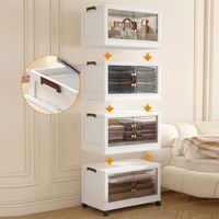 Armoire de rangement pliable multifonctionnelle en plastique, moderne et simple, à plusieurs niveaux, pour vêtements, pour le salon et la maison