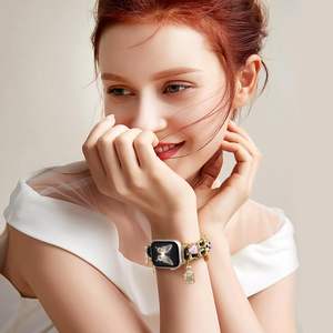 Elegante correa de metal para mujer Compatible con Apple Watch Series 10 1 SE Bonita correa de cadena Accesorios para relojes - Product Image 4