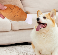 Jouet pour chien en peluche double bâtonnet d'os - Sonore, résistant à la mastication, pour le nettoyage des dents, avec son doux pour chiens et chats de petite et moyenne taille