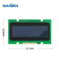 WEH001202A Modul Layar OLED Karakter 12x2 Putih WS0010 Antarmuka 6800 5V 16-Pin Suhu Lebar