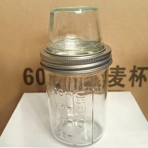 Contenants à céréales et flocons d'avoine de 16 oz et 4 oz avec couvercles, pots à chia double couche, coupelles à parfait, bocaux à salade en verre Mason pour le petit-déjeuner - Product Image 4