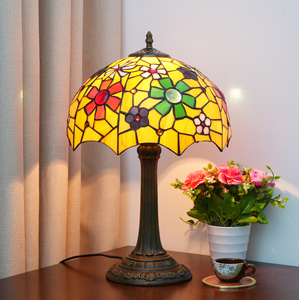 12 inch Châu Âu sáng tạo tiffni kính màu phòng ngủ nhà hàng Bar khách sạn tiffni lampe cạnh giường ngủ bảng đèn lampara De Mesa - Product Image 5