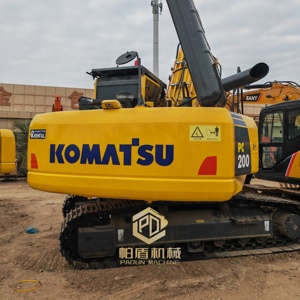 Excavatrice sur chenilles Komatsu PC200-8 d'occasion de haute qualité, équipement de construction lourd hydraulique sur chenilles - Product Image 3