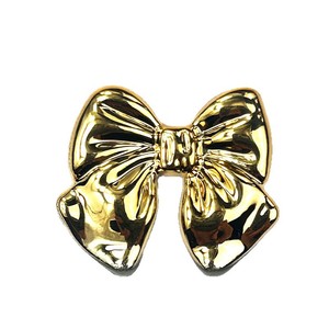 Breloques en forme de cœur et de nœud en or électroplaqué pour pinces à cheveux, boucles de chaussures, accessoires DIY, collection Printemps 2024, origine Yiwu - Product Image 2