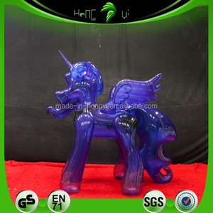 Adorable Pony Inflable de Hongyi, Juguete Inflable Transparente de Color Morado, Animal Inflable Personalizado <span class=keywords><strong>Luna</strong></span> - Product Image 5