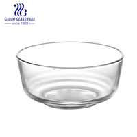 Bol de service rapide en verre sodocalcique blanc éclatant, design minimaliste, écologique, capacité 2300 ml, pour salades et fruits, vente en gros