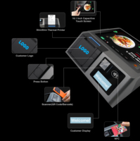 Z100 NFC MPOS-терминал для оплаты с принтером 58 мм, Android 12.0, сканером штрих-кодов, Wi-Fi, 4G, Bluetooth для ресторанов