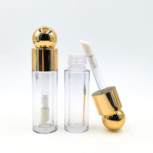 Envase de tubo de brillo de labios vacío transparente de 4,8 ml, Etiqueta Privada, venta al por mayor, tubos de brillo de labios, embalaje con tapa de bola - Product Image 5