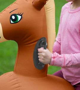 Cheval de saut gonflable en PVC pour enfants, <span class=keywords><strong>jeu</strong></span> de petit poney gonflable personnalisé - Product Image 4