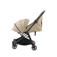 Poussette bébé de luxe 2-en-1 légère en alliage d'aluminium, pliable facilement, métal et tissu, certifiée ASTM et EN pour les voyages en avion