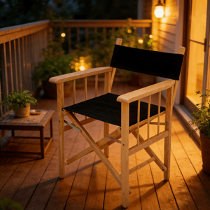 Chaise de Réalisateur Pliante en Bois Légère avec Logo Personnalisé, Idéale pour les Sorties Familiales, les Pique-niques au Parc et le Camping en Plein Air - Product Image 4