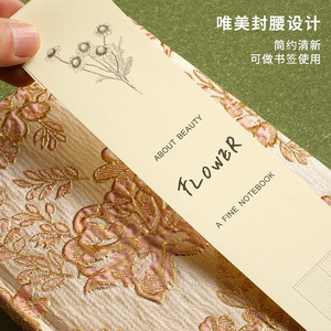 Lussuoso taccuino A5 con finitura di alta qualità e fiori di prugna in rilievo, perfetto come regalo per studenti durante la stagione festiva - Product Image 4