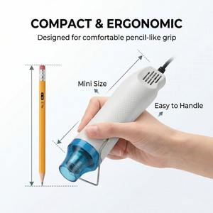 <span class=keywords><strong>Pistola</strong></span> de Calor Profesional TIMESRUI, Mini <span class=keywords><strong>Pistola</strong></span> de Aire Caliente Portátil para Tubos Termocontraíbles, Cera para Sellar y Fabricación de Jabón Artesanal - Product Image 3