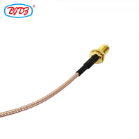 Fourniture du fabricant Cloison de prise femelle SMA vers prise mâle MMCX avec assemblage de câble coaxial RF à faible perte RG-316 RG316 0.3m