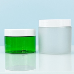 <b>Empty</b> Plastic Pet <b>Jar</b> with Cap Matte Grey clear Cosmetics Packaging <b>Jar</b> 30ml 50ml 80ml 100ml 120ml 150ml Wide Mouth Cream <b>Jar</b> - Product Image 5