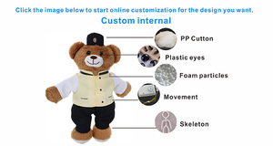 Peluche di Gufo <span class=keywords><strong>Blu</strong></span> Personalizzato all'Ingrosso, Giocattolo di Peluche a Forma di Gufo dagli Occhi Grandi, Giocattolo Morbido di Gufo Personalizzato - Product Image 4