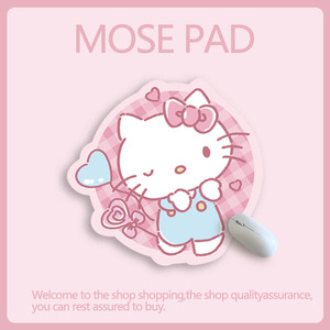 Tapis de souris en caoutchouc antidérapant écologique, de forme irrégulière, avec motif Hello Kitty personnalisé. - Product Image 6