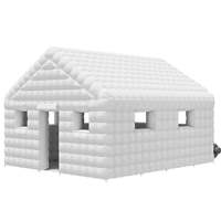 Boîte de nuit gonflable blanche commerciale location événement Disco fête maison arrière-cour gonflable boîte de nuit tente Portable fête tente
