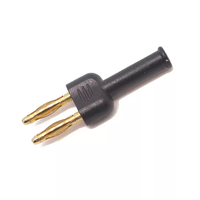 Adaptador de Conexión Eléctrico de 4mm y 2mm, Doble Cortocircuito, BNC/Horquilla/Pin/Macho-Hembra a Conector Banana