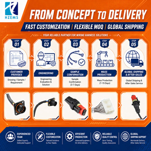 Conjunto de Fiação Personalizado para Motores de Caminhão, Conjunto Universal de Fiação Automotiva, Montagem de Cabos de Fiação - Product Image 5