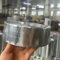 Ruban d'étanchéité auto-adhésif en caoutchouc acrylique renforcé de 50 mm pour toiture métallique, étanche, en feuille d'aluminium, pour réparation de joints