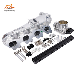 Pièces de moteur de course SR20 Collecteur d'admission billette 6061 aluminium avec rampe d'alimentation pour <span class=keywords><strong>Nissan</strong></span> Silvia Bluebird SR20DET 2.0L - Product Image 1