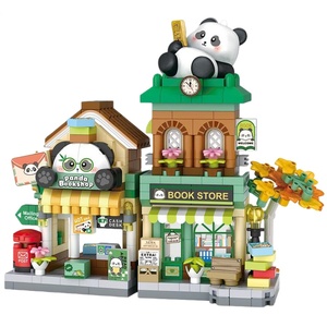 Set de Bloques de Construcción EPT <span class=keywords><strong>Little</strong></span> Bear Bakery, Linda Mini Tienda de Calle de Ciudad, Modelo de Ladrillos para Armar, Juguete para Niños - Product Image 2